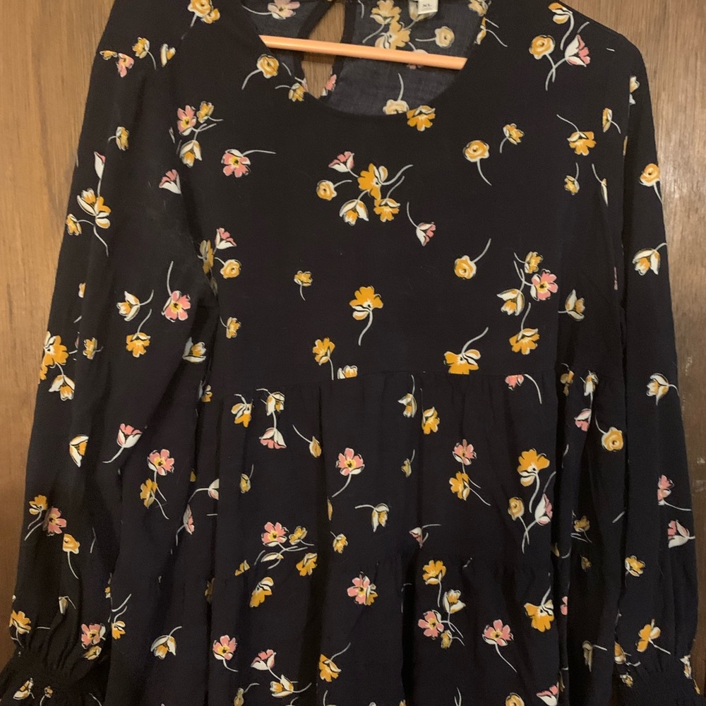 Pop Sugar - Long Sleeved Floral Blouse (Size XL)